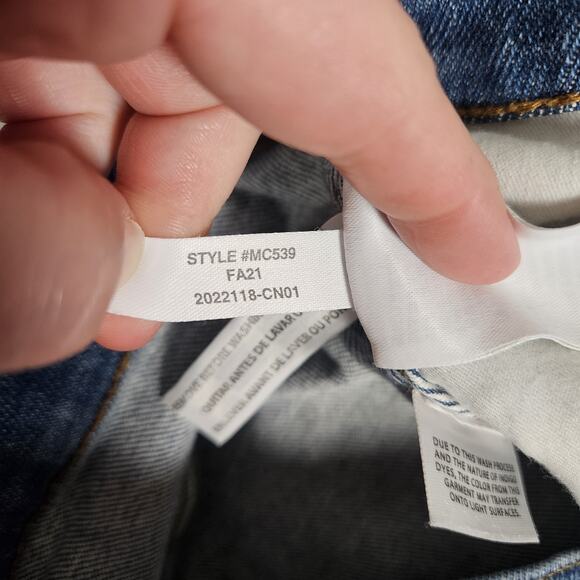 Madewell Jeans Womens 26 Blue Stovepipe Ditmas Wash Straight Stretch Normcore - Picture 6 of 16